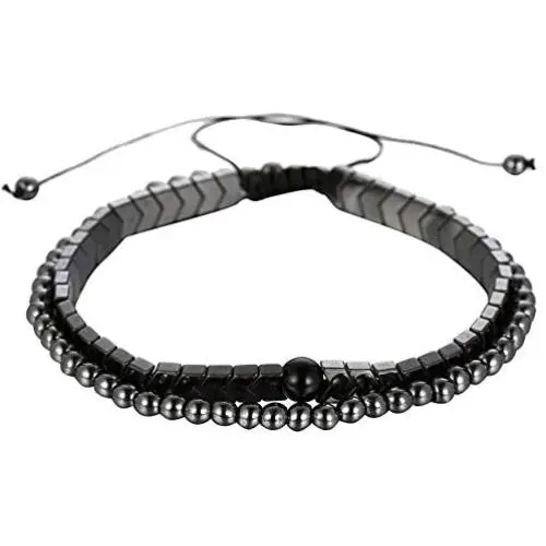 MOOSU Hand-Woven UFO Bracelet 4mm Copper Bead Bracelet Two-Piece Set Accessories MOOSU Hand-Woven UFO Bracelet 4mm Copper Bead Bracelet Two-Piece Set Accessories
