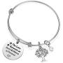 iJuqi Aunt Gift From Niece - Aunt Niece Bracelet, The Love Between An Aunt and Niece Is Forever, Aunt Birthday Gifts, Stainless Steel Aunt Jewelry Gift