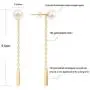 Long Pearl Chain Earrings for Women 18k Gold Chain Cultured Freshwater Baroque Pearl Dangling Earrings Dainty Wedding Jewelry for Bridesmaid Gift Long Pearl Chain Earrings for Women 18k Gold Chain Cultured Freshwater Baroque Pearl Dangling Earrings Dainty Wedding Jewelry for Bridesmaid Gift