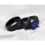 ringheart Couple Rings Black Plated Princess Cut Blue Cz Womens Wedding Ring Sets Titanium Steel Men Wedding Band (Please Buy 2 Rings for 1 Pair) ringheart Couple Rings Black Plated Princess Cut Blue Cz Womens Wedding Ring Sets Titanium Steel Men Wedding Band (Please Buy 2 Rings for 1 Pair)