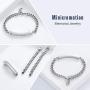 Stainless Steel Crystal Cremation Bracelet for Ashes Cube Urn Bangle Locket Memorial Jewelry Keepsake Bracelet for Ashes