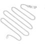 925 Sterling Silver .8MM Cable Chain Lobster Claw Clasp 16-30''