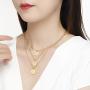 Letter Necklace for Women Teen Girls, H Initial Necklaces 14K Gold Plated, Stainless Steel Personalized Pendant Birthday Christmas Gift for Girls Children