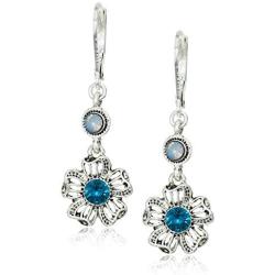 Napier PE FLOWER DBL DROP - SLV/BLUE, One Size (60539476-276)