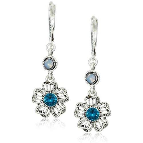 Napier PE FLOWER DBL DROP - SLV/BLUE, One Size (60539476-276)