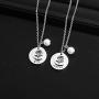 TIIMG Sister Gift Big Sis Little Lil Sis Sisters Necklace Jewelry Gift Friendship Gift Gift for Best Friend