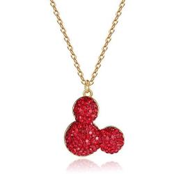 Deelan Womens Mickey Pendant Necklaces for Women 18K Gold Plated Mouse Charm Jewelry Necklace Girls Gift