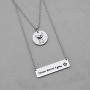 G-Ahora Stitch Necklace Ohana Necklace Hibiscus Jewelry Stitch Charm Gift for Family Mom Sister Best Friends(Stitch NL)