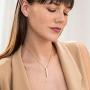 MyNameNecklace Personalized Engraved 3 Sided Vertical 3D Bar Necklace with Cubic Zircon or Diamond Pendant - Custom Jewelry Gift for Mom Wife