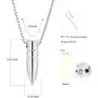 zeqingjw Bullet Urn Necklace for Ashes Memorial Cremation Jewelry Ash Holder Keepsake Jewelry for Pet/Human zeqingjw Bullet Urn Necklace for Ashes Memorial Cremation Jewelry Ash Holder Keepsake Jewelry for Pet/Human
