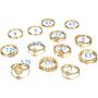 BERYUAN Women Rings Set Knuckle Rings Gold Stacking Rings for Girls and Teens Cute Jewelry Rings Size 4 5 6 7 8（13pcs）
