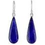 NOVICA Lapis Lazuli Rhodium Plated .925 Sterling Silver Dangle Earrings, Morning Raindrops NOVICA Lapis Lazuli Rhodium Plated .925 Sterling Silver Dangle Earrings, Morning Raindrops