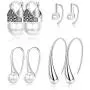 ORAZIO Pearl Earrings For Women Pearl Drop Earrings Sets Big Small Pearl Earrings Womens White Pearl Earrings ORAZIO Pearl Earrings For Women Pearl Drop Earrings Sets Big Small Pearl Earrings Womens White Pearl Earrings
