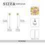 POPKIMI Pearl Earrings for Women 925 Sterling Silver Dangle Drop Earrings