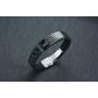 PJ Jewelry to My Son Love Dad Love Mom Courage Inspirational Bracelet Stainless Steel Silicone Adjustable Wristband