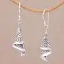 NOVICA .925 Sterling Silver Dangle Earrings Shining Songket NOVICA .925 Sterling Silver Dangle Earrings Shining Songket