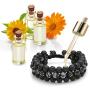 Top Plaza Mens Lava Rock Stone Essential Oil Diffuser Bracelet Chakra Yoga Healing Crystal Bracelet Natural Gemstone Beads Anxiety Bracelets Braided - 3 Layer