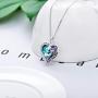 TOUPOP I Love You Forever Jewelry s925 Sterling Silver Infinity Heart Pendant Necklace Jewelry Gifts for Women Wife Girlfriend Mom Wedding Anniversary Birthday Mothers Day
