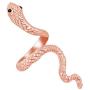 YANCHUN Adjustable Gothic Punk Rock Snake Rings for Women Retro CZ Snake Ring for Girls Halloween Party Jewelry