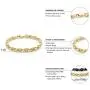55Jewelry Stainless Steel Hollow Coffee Bean Unisex Link Chain Bangle Bracelet