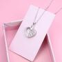 S925 Sterling Silver Urn Necklace for Ashes Cremation Memorial Keepsake Pendant Necklace Jewelry for Women