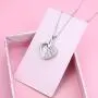 S925 Sterling Silver Urn Necklace for Ashes Cremation Memorial Keepsake Pendant Necklace Jewelry for Women