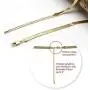 JIBSA 18K Gold Plated Choker Layered Thin Dainty Chain Necklace 14'' 16'' 18'' Long for Women Teen Girls Fashion Jewelry