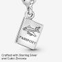 Pandora Jewelry Passport Travel Dangle Cubic Zirconia Charm in Sterling Silver