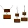 Cherry Amber Sterling Silver Modern Earrings Pendant Necklace Chain 18 Inches Cherry Amber Sterling Silver Modern Earrings Pendant Necklace Chain 18 Inches