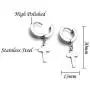 4 Pairs Small Huggie Hoop Earrings for Women and Men, Stainless Steel Material 14K White Gold Plated Hoops Dangles Set, Ideal Earings Jewelry Gift for Teen Girls Boys Friend or Daily Wear 4 Pairs Small Huggie Hoop Earrings for Women and Men, Stainless Steel Material 14K White Gold Plated Hoops Dangles Set, Ideal Earings Jewelry Gift for Teen Girls Boys Friend or Daily Wear