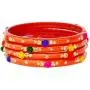 JDZ COLLECTION Indian Bangles Jewelry for Women Glass Bangles Flower Design Costume Matching Partywear Bangles Set 4pc Beautiful Bollywood Bangles JDZ COLLECTION Indian Bangles Jewelry for Women Glass Bangles Flower Design Costume Matching Partywear Bangles Set 4pc Beautiful Bollywood Bangles