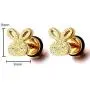 Stainless Steel Cute Rabbit Earrings Piercing Jewelry Screw Back Bunny Stud Earrings for Women Girls Stainless Steel Cute Rabbit Earrings Piercing Jewelry Screw Back Bunny Stud Earrings for Women Girls