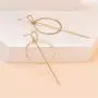 Big Double Circle Bar Hoop Dangle Earrings for Women Girls, Gold Simple Round Gold Fashion Jewelry Big Double Circle Bar Hoop Dangle Earrings for Women Girls, Gold Simple Round Gold Fashion Jewelry