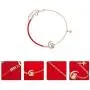 Happyyami Chinese Zodiac Ox Charm Bracelet Ox New Year Chain Bangle Fortune Red Rope Bracelet Wristband New Year Blessing Gift for Men Women Kid Rose Golden Happyyami Chinese Zodiac Ox Charm Bracelet Ox New Year Chain Bangle Fortune Red Rope Bracelet Wristband New Year Blessing Gift for Men Women Kid Rose Golden