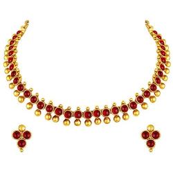 Aheli Indian Necklace Earring Set Indian Traditional Bollywood Fashion Jewelry for Women