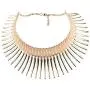 LZHLQ African National Flamboyant Necklaces Adjustable Personality Creative Style Large Collars Necklaces for Women Gold Egypt Punk Gothic Customized Fashion Jewelry