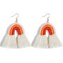Colorful Rainbow Layered Tassel Earrings Bohemian 3 Tier Fringe Statement Dangle Drop Earrings for Women Girls Jewelry Fashion and Valentine Birthday Party Gift