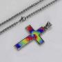 SILITHUS Basketball Faith Cross Pendant Necklace,Simple Mens Cross Pendant Chain Necklace,Jewelry Cross Necklace for Women