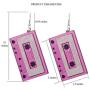 Punk Style Retro-Earrings with Cassette Tape Funky Dangle Earring Set by SL SWEETLOVEJEWELRY