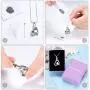 mingkejw Double Heart Cremation Urn Necklace Pendant Funnel Fill Kit Keepsake Memorial Ashes mingkejw Double Heart Cremation Urn Necklace Pendant Funnel Fill Kit Keepsake Memorial Ashes
