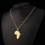 TTVOVO 18K Gold/Black Gun/Platinum/925 Sterling Silver Plated Megan Star of David/African Map Pendant Necklaces for Women/Men Hip Hop Jewelry