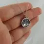 Sterling Silver Camping Charm Necklace with Tent Trees Campfire Moon and Stars, 18'' Chain Sterling Silver Camping Charm Necklace with Tent Trees Campfire Moon and Stars, 18'' Chain