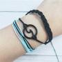 HUASAI VSCO Wave Bracelets Adjustable Waterproof String Surfer Rope Beach Surfer Bracelets