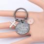 WSNANG Faith Mustard Seed Keychain Always Remember You’re Braver Than You Believe Keychain Inspirtaional Jewelry Gifts