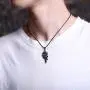 AILUOR Pewter Flame Fire Biker Pendant Necklace, Stainless Steel Gothic Men Vintage Punk Leather Necklace Jewelry AILUOR Pewter Flame Fire Biker Pendant Necklace, Stainless Steel Gothic Men Vintage Punk Leather Necklace Jewelry