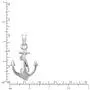 Honolulu Jewelry Company Sterling Silver Ship Anchor and Rope Necklace Pendant with 18'' Box Chain Honolulu Jewelry Company Sterling Silver Ship Anchor and Rope Necklace Pendant with 18'' Box Chain