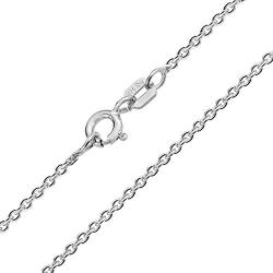 Bling Jewelry Thin Rolo Cable Link Chain Necklace 2MM for Women 925 Sterling Silver
