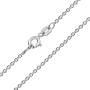 Bling Jewelry Thin Rolo Cable Link Chain Necklace 2MM for Women 925 Sterling Silver