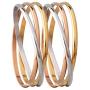 Stainless Steel Gold Rose Gold Silver Bangle Bracelets for Women Cuff Stacking Bracelets