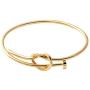SENFAI Twist Knot Nail Bangle Heart Knot Bracelet Stack Bangle Cuff